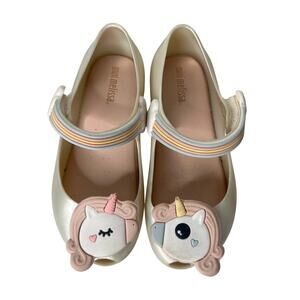 Mini Melissa Unicorn Pearl Mary Jane Size 10